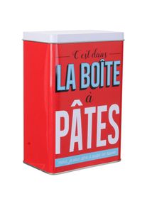 Petite boîte métal la boite a Pâtes rouge