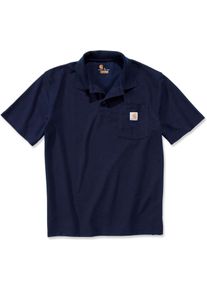 Carhartt Contractor, Polo manica lunga , colore: Blu Scuro , dimensione: XS