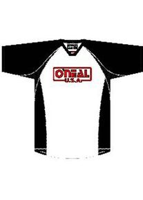 O Neal ONeal Pin It, jersey , color: Black/White , size: XS