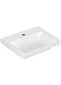 Villeroy & Boch Villeroy und Boch Subway 3.0 Handwaschbecken 43705101 50x40cm, mit Hahnloch/ohne Überlauf, weiß