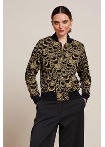 King Louie Cleo Bobbin Jacquard Jacket in Schwarz und Gold