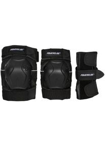 Powerslide Protektoren-Set »Standard Black Set«, (Set, 3 tlg., mit Ellenbogenprotektor-mit Knieprotektor-mit Handgelenkprotektor)