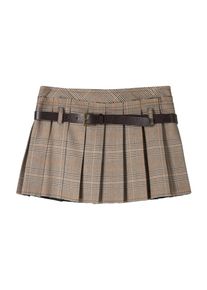 Bershka Spódnica dla kobiet brązowy / karmelowy / czarny / biały Rozmiar 34