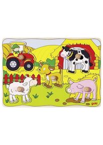 goki - On the farm Lift out puzzle - (57589) Holz
