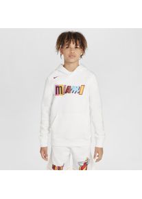 Miami Heat City Edition Nike NBA-fleecehoodie voor kids - Wit