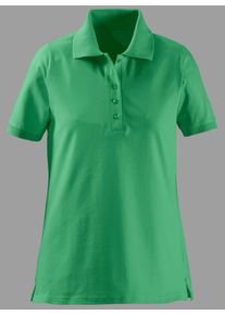 Dames Poloshirt met zijsplitten in groen ,maat 36, WITT, 100% Katoen