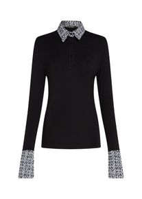 K by KARL LAGERFELD Karl Lagerfeld Dames Shirt zwart / wit XS