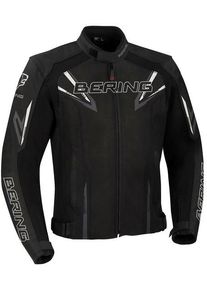 Bering Skope, veste en cuir-textile , couleur: Noir/Gris , taille: XXL