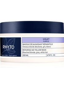 Phyto Purple No Yellow Mask maschera rigenerante per capelli biondi e con mèches 200 ml