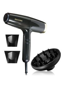 BaByliss PRO Falco Hair dryer BLACK & GOLD phon per capelli con funzione di ionizzazione integrata 1 pz