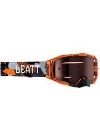 Leatt Velocity 6.5, maschera cross , colore: Arancione/Nero/Grigio/Grigio Chiaro Rosso Fumé