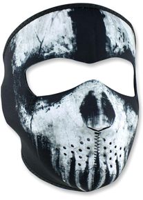 Zan Headgear Ghost, masque facial , couleur: Noir/Blanc , taille: Taille unique