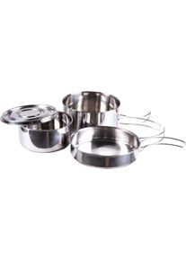 Mil-Tec Camping, kookset 4 stuks. , kleur: zilver