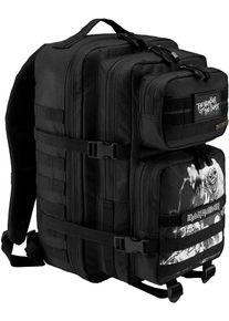 Brandit Iron Maiden US Cooper Eddie Glow, rugzak , kleur: Zwart/Wit , maat: 40 l