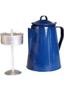 Mil-Tec Western, emaille koffie percolator , kleur: blauw
