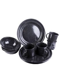 Mil-Tec Western, geëmailleerd servies , kleur: zwart