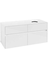 Villeroy & Boch Villeroy und Boch Collaro Waschtischunterschrank C04300DH 120 x 54,8 x 50 cm, Waschtisch rechts, Glossy White