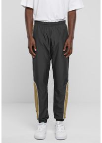 Urban Classics Heren Sportbroek mosterd / zwart / wit L