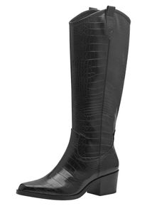 Tamaris Stiefel Damen schwarz Größe 38 Animalprint