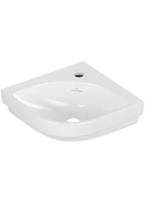 Villeroy & Boch Villeroy und Boch Subway 3.0 Eck-Handwaschbecken 43714601 32cm Schenkellänge, mit Hahnloch/ohne Überlauf, weiß