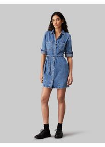 Calvin Klein Jeans Jeanskleid »BELTED SHIRT DRESS«, mit Logopatch