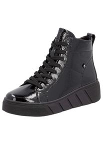 Rieker EVOLUTION Schnürboots, Freizeitschuh, High Top Sneaker, Plateausneaker mit Reißverschluss