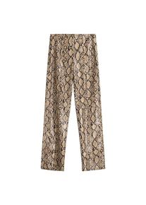Bershka Dames Broek beige / lichtbeige / bruin / zwart 34