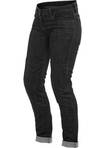 Dainese Denim Slim, jeans femmes , couleur: Noir , taille: 29