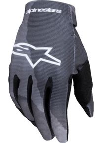 Alpinestars Radar Camo, guantes juventud , color: Gris/Gris Oscuro , tamaño: M
