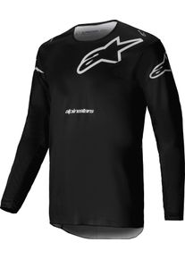 Alpinestars Racer Graphite, maglia , colore: Nero/Grigio , dimensione: L