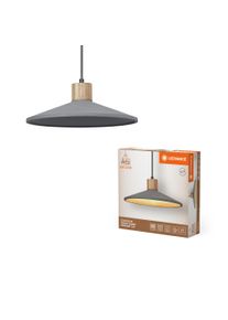 Ledvance Lights DECOR wall and ceiling light grey, Wood like finish, 1-light source