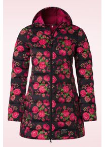 Blutsgeschwister No Down Queen gesteppte Jacke im Pressed Flower Bouquet