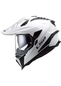 LS2 MX701 Explorer Solid, endurohelm , kleur: Wit , maat: M