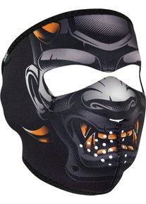 Zan Headgear Demon, masque facial , couleur: Noir/Gris/Orange , taille: Taille unique