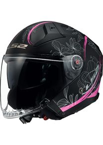 LS2 OF603 Infinity II Lotus, casque à jet , couleur: Mat Fuchsia/Noir , taille: XS