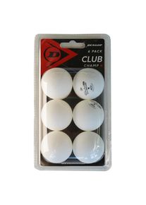 Dunlop Club Champ 40+ 6 Tabletennis Balls