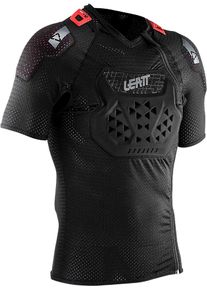 Leatt AirFlex, protectorshirt krótki rękaw , kolor: czarny/czerwony , rozmiar: S