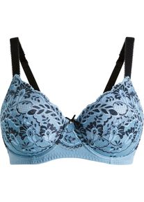 Minimizer-BH med bøyle med resirkulert polyamid, blå, størrelse 95F, bonprix