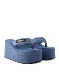 Coperni Sandali - Wedge Sandals - Canvas - Washed Blue blu - Gr. 37 (EU)