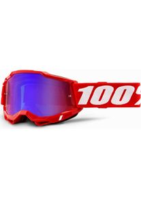 100 Percent Accuri 2, occhiali a specchio , colore: Azzurro/Bianco Blu A Specchio