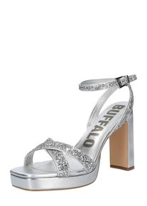 Buffalo Dames Sandalen met riem zilver 36