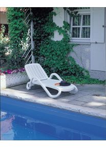 Best Gartenliege »Eden« weiß , Rückenteil 4-fach verstellbar