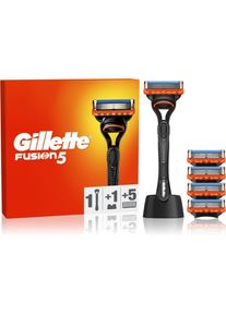 Gillette Fusion5 rasoio con supporto + lamette di ricambio 5 pz