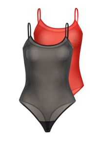 TEYLI Body 'Sophi' dla kobiet czerwony / czarny Rozmiar L