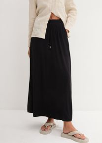 Jersey rok van een viscose-mix - zwart - maat 56/58 (3XL) - viscose - bonprix