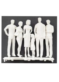Modelfiguren 1:25 staand, wit Hermoli 02.70111 - Pak van 30