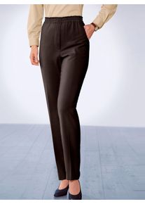 Dames Comfortbroek wind-, water- en vuilafstotend in donkerbruin ,maat 38, WITT, 65% Katoen, 31% Polyester, 4% Elastan
