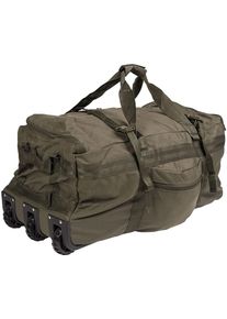 Mil-Tec Combat, plunjezak met wieltjes , kleur: olijf