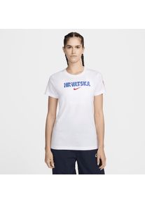 T-shirt Nike Football Croatie Crest pour femme - Blanc