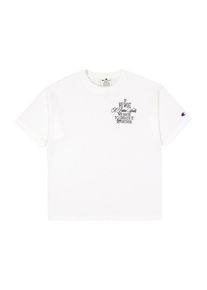 Champion Authentic Athletic Apparel Koszulka oversize dla kobiet czarny / biały Rozmiar XS